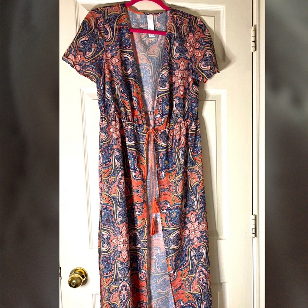Bikini cover up kimono